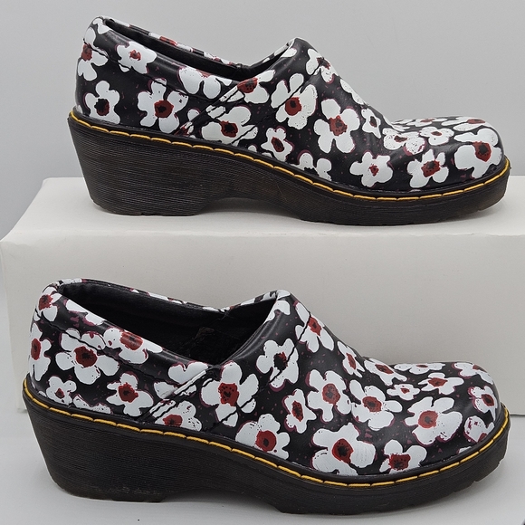 Dr Martens Pascal Fayre 1460 rare /hard-to-find floral clog shoes w 9 / m 8 - Picture 12 of 14
